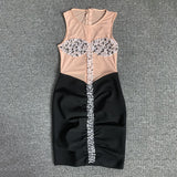 Women's Evening Dress Sleeveless Hip Skirt Mesh Dress