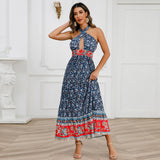 Women Date Dress Sexy Retro Floral Dress