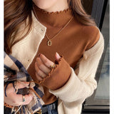 Women Knitwear Autumn and Winter Turtleneck Bottoming Shirt Slim-Fit Knitted Top