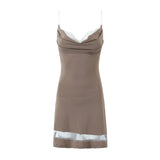 Women Dresses Summer Lace Sling Dress Backless Sexy Skirt (Xds0414)