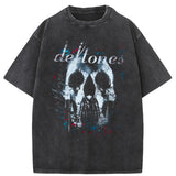 Men Gothic Letter Dog Printed T-Shirt Hip Hop Streetwear