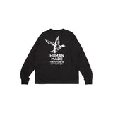 Men T-shirts Human made Ink Duck Bamboo Cotton Long Sleeve T-Shirt Loose