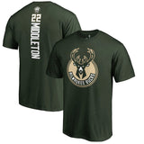 NBA T-Shirts NBA Basketball Suit Short Sleeve Bucks T-Shirt Men