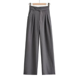 Women Sweatpants Fall Retro Loose Casual Trousers Straight Pants