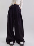 Women Sweatpants Wide Leg Pants Draped Casual Pants