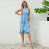 Women Date Dress Sheath Fishtail Skirt Summer Dress