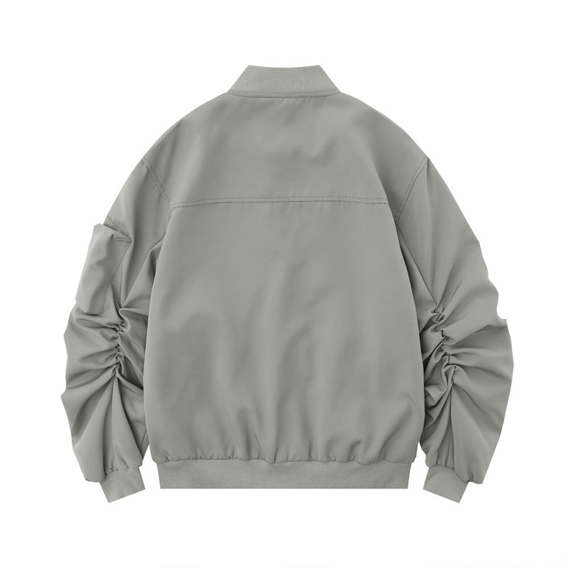 Men Jacket Coat Splicing Coat Men's Loose Zip Jacket