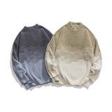 Unisex Shirts Autumn Half Turtleneck Gradient Sweater