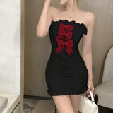 Women Dresses Lace Package Hip Skirt Autumn and Winter Short Skirt (Csm202403)