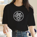 Luxury Brand Fashion letter H Surrey Printed Crew Neck
