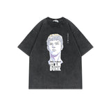 SLAM DUNK T-shirt anime old washed cotton short-sleeved top