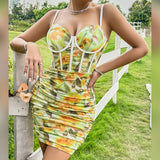Women Dresses Sexy Backless Slip Dress Hip Skirt (Cy0417)