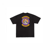 Men T-shirts Tiger Head Print Crew Neck T-Shirt Loose Casual Short Sleeves