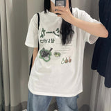 Y2k Japanese Streetwear T-Shirts Female Oversized Harajuku