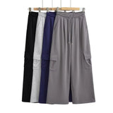 Women Sweatpants Fall Loose Wide Leg Straight Casual Pants
