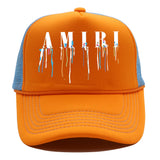 Amiri Hat Summer Cap Outdoor Mesh Cap Alphabet Print Baseball Cap