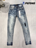 Purple Brand Jeans Hole & Patch Jeans #7040