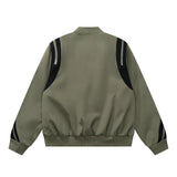 Women Jacket Zipper Coat Spring and Autumn Loose Lapel Sport Cardigan