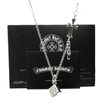 Chrome Hearts Necklace Men's and Women's Vintage Dice Cross Necklace