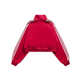 Unisex Jacket Vintage Top Sports Coat Stand Collar Jacket