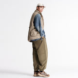 Unisex Winter Cotton Coat Three-Dimensional Large Pocket Stand Collar down Vest