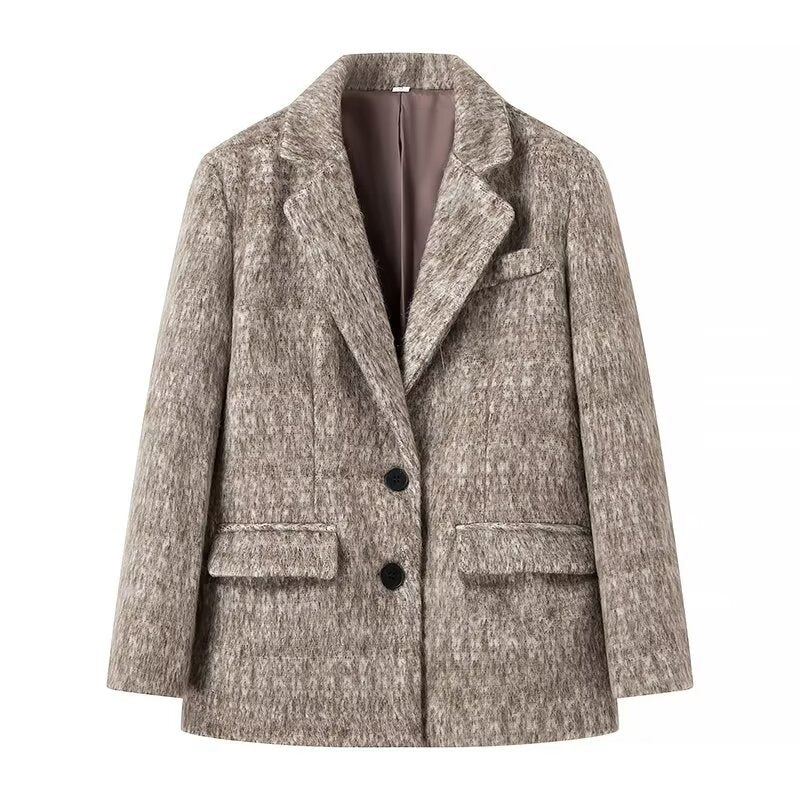 Women Coats Spring Blazer Single-Breasted Mid-Length Top