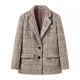 Women Coats Spring Blazer Single-Breasted Mid-Length Top