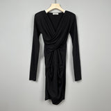 Women Dresses V-neck Dress Long Sleeve Hip Skirt Skirt