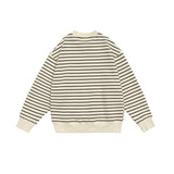 Unisex Hoodie Autumn Striped Printed Sweater