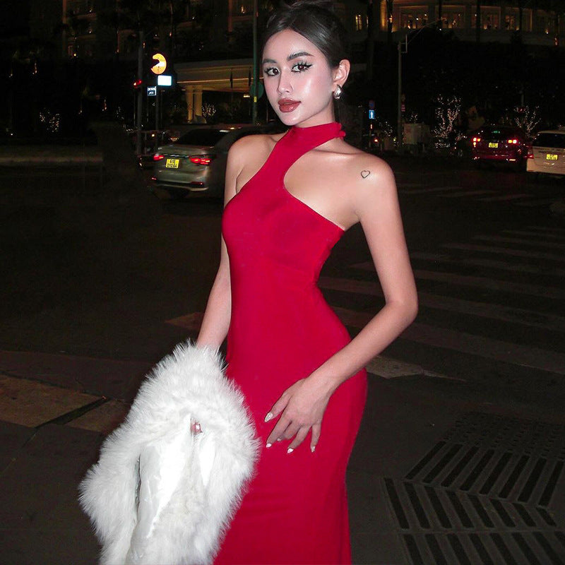 Women Dresse Sexy off-the-Shoulder Dress Sheath Dress