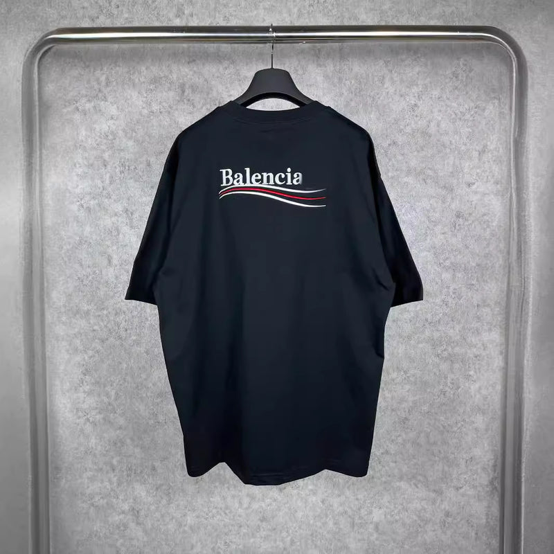 Mens T-shirts 20SS Paris B Home Wave Embroidery Short Sleeve T-Shirt