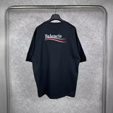 Mens T-shirts 20SS Paris B Home Wave Embroidery Short Sleeve T-Shirt