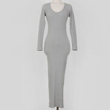 Women Dresses V-neck Dress Long Skirt Hip Skirt