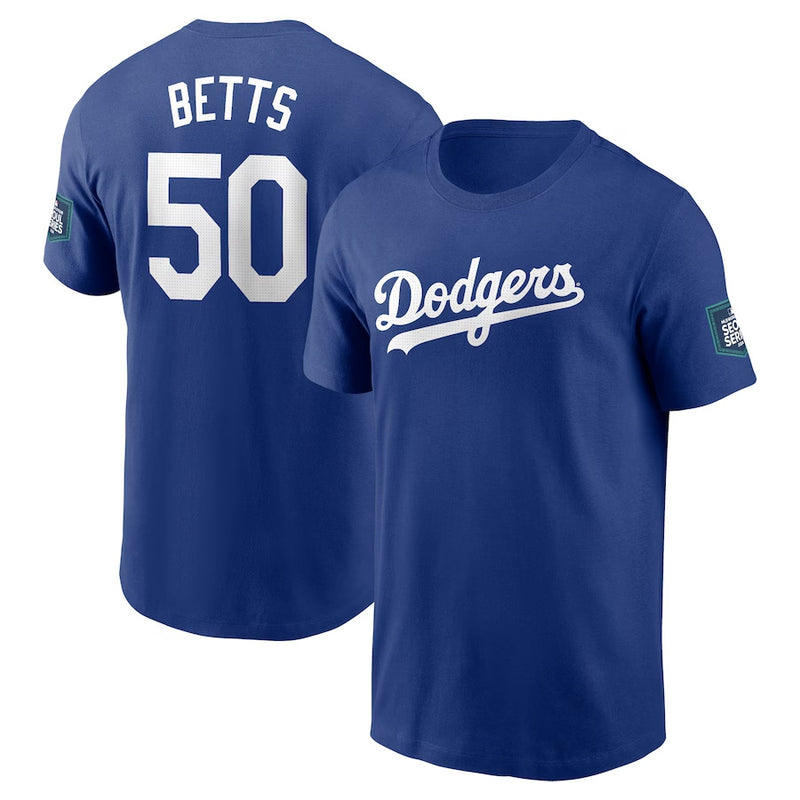 MLB T-Shirts MLB Dodge Priest T-Shirt Otani Shohei Ball Jacket Short Sleeve T-Shirt (Part 2)