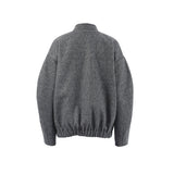 Women Trench Coat Autumn and Winter Gray Woolen Coat for Women