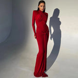 Women Dresses Slim-Fit Long Sleeve Dress