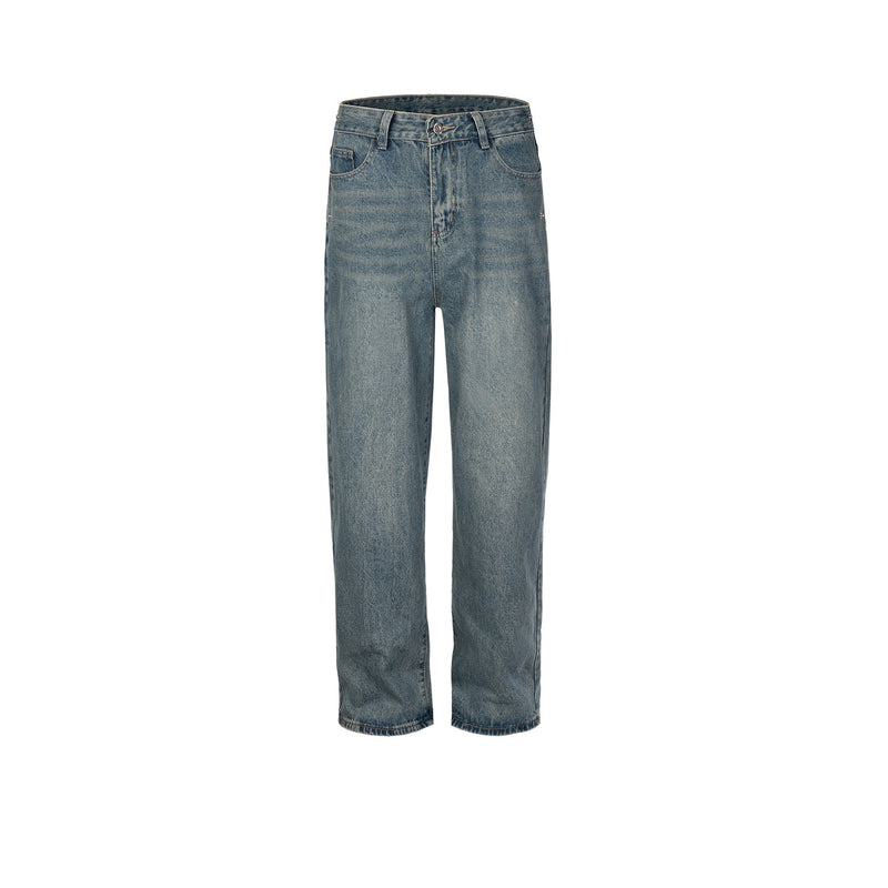 MIJKO Men Vintage Pants MIJKO Splicing trousers for men and women to make old jeans trendy