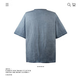 American vintage street T-shirt pure cotton retro men's and women's summer loose