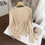 Women Sweater Knitwear Vintage Single-Breasted V-neck Sweater Coat