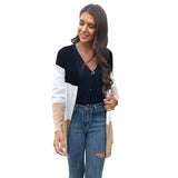 Women Knitted Sweater Autumn and Winter Leisure Sweater Long Sleeve Cardigan Jacket
