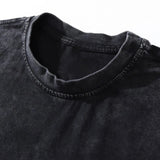 Men Gothic T-Shirts Hip Hop Streetwear Letter Dog Printed