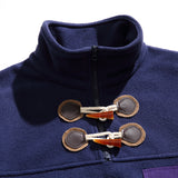Unisex Winter Cotton Coat Three-Dimensional Pocket Decoration Stand Collar Sweater Retro Half-Open Collar