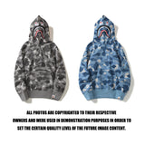 Bathing Ape Hoodie Zip Honeycomb Camo Kangaroo Pocket Sweater Pullover