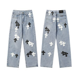CHH Chrome Hearts Jeans Unisex Casual Loose Jeans