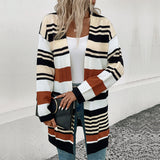 Women Knitted Sweater Autumn and Winter Long Cardigan