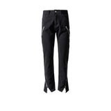 MIJKO Men's Vintage Pants MIJKO Men's Women's Spring and Summer High Street Wide-footed Straight Jeans