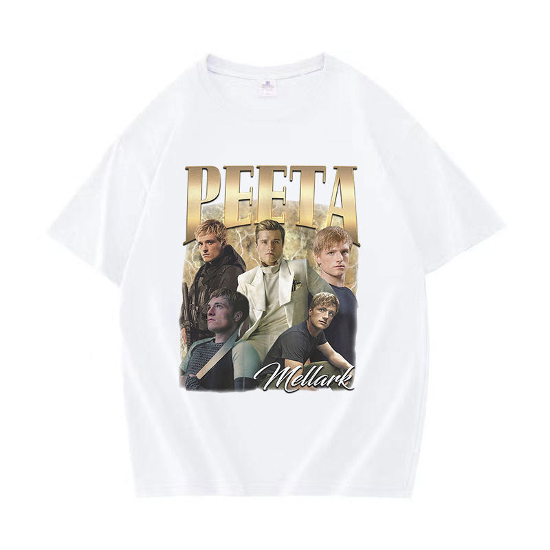 Classic Peeta Mellark Josh Hutcherson Graphic T-Shirt Men's