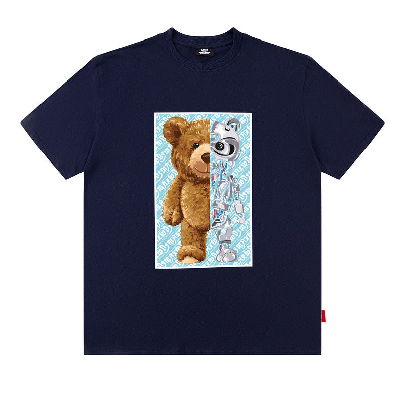 Men T Shirt Hip Hop Couple Short Sleeve T-shirt Hip Hop Oversize