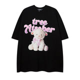 Men T Shirt Cartoon Printed Couple Short Sleeve T-shirt