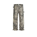 MIJKO Men's Vintage Pants MIJKO slim-fit trousers men's and women's straight camouflage old faded jeans
